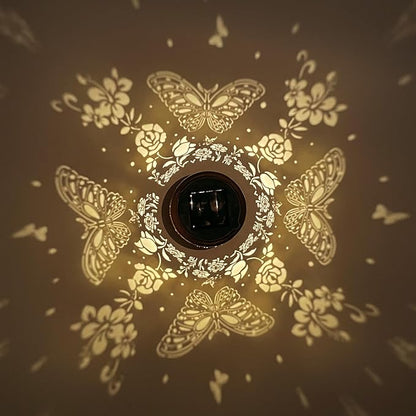 Solar Lanterns Outdoor Waterproof Garden Decor Christmas Gifts for Women Mom Birthday Gifts Ideas Metal Bird Decorative LED for Patio Pathway Landscape Walkway Terrace Balcony Lawn Yard (Butterfly)