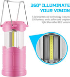 4-Pack Courtyard Solar Lanterns, Waterproof LED Yard Lights
