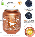 Horse Solar Porch Lanterns, Charming Waterproof LED