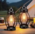 Solar Garden Lanterns 2-Pack, Outdoor Hanging LED Decor