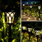 Solar Yard Path Lights 6-Pack, IP65 Waterproof