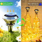 Solar Cork Lights 10-Pack, LED Wine Bottle