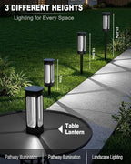 White Solar Pathway Lights 6-Pack, Yard LED