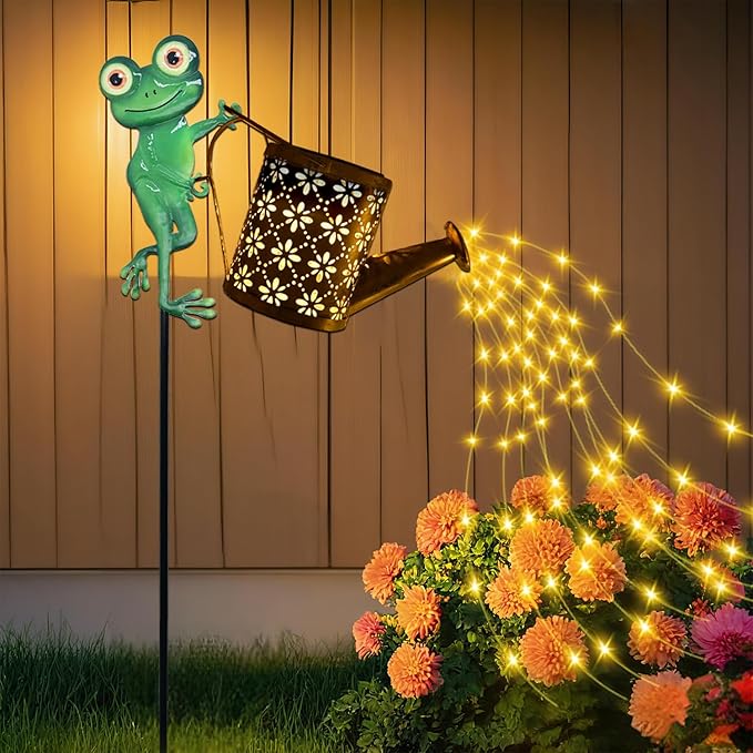 Solar Frog Statue Light, Yard Decor