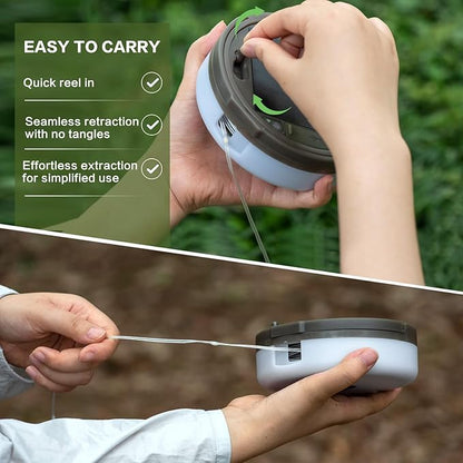 Solar Camping String Lights, 4 in 1 Outdoor Camping Lantern with 8 Lighting Modes(72.2Ft), Quick 30s Recovery, Waterproof, Type-C Fast Charging, Portable Camping Lights for Camping/Yard/Hiking