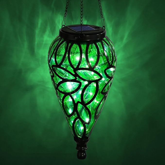 Solar Hanging Lanterns, Patio Hanging LED Decor