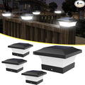 4-Pack Patio Post Cap Lights, Solar LED