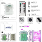Christmas Fairy Lights, 33ft 100 LED Battery Twinkle Lights