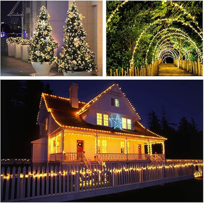 328ft LED Patio String Lights, Waterproof Outdoor