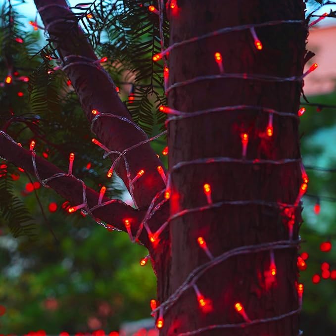 300 LED Christmas Twinkle Lights, 5ft Waterproof for Yard