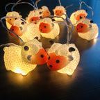 Patio String Lights, 8ft Weatherproof LED