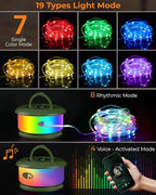 8ft RGB Outdoor Edison String Lights, Weatherproof