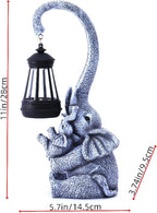 Solar Elephant Garden Statue Light, Outdoor Decor