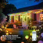 Warm White Yard String Lights, 22ft Weatherproof LED
