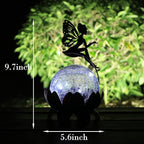 Solar Crackle Garden Statue Light, Outdoor Decor