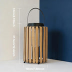 Backyard Solar Hanging Lanterns 2-Pack, Rustic Backyard Decor