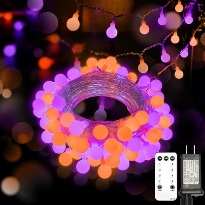 Halloween Fairy Lights, 33ft 100 LED Battery Twinkle Lights