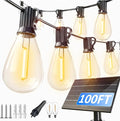 Outdoor String Lights, 100ft Waterproof LED