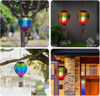 Hanging Solar Backyard Lanterns, Elegant Waterproof LED