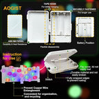 Outdoor String Lights, 16ft Waterproof LED