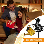 Cat Solar Lawn Figurine Light, Waterproof