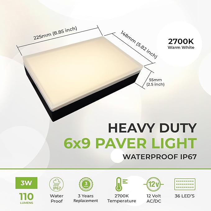 Solar Pathway Lights, Waterproof LED Driveway Lights