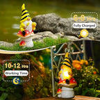 10" Solar Gnome Garden Statue Light, Outdoor Decor