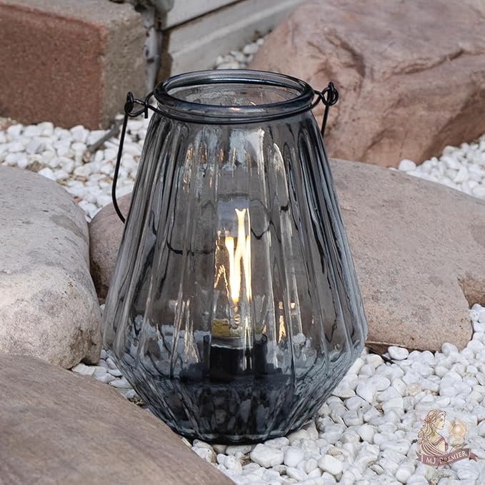 Battery Operated Lamp Hanging,Cordless LED Table Lamp with Timer, Decorative Lantern Lights Outdoor Indoor Decor for Patio/Home/Hallway/Deck/Spareroom/Bedroom/Tabletop/Fireplace/Vintage Style (Blue)