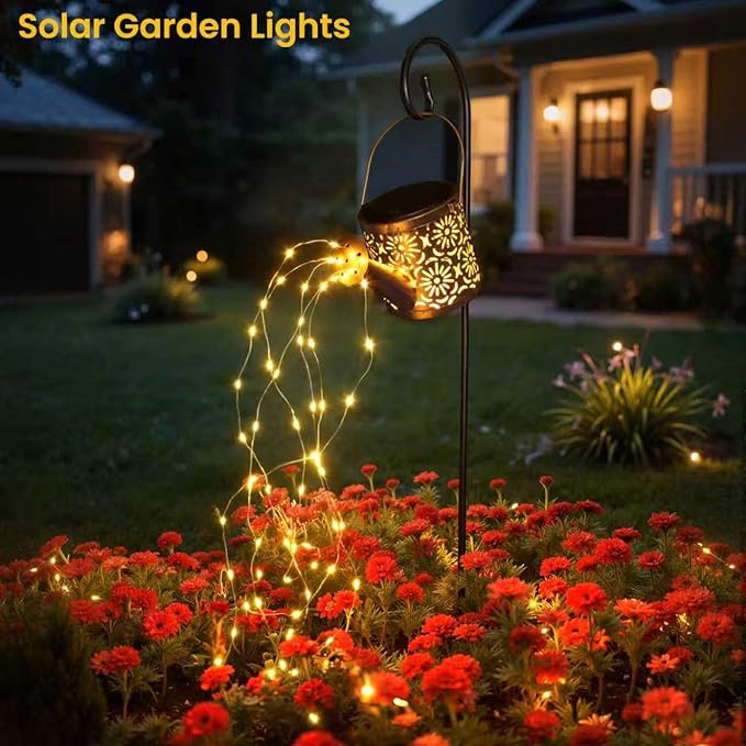 Solar Metal Garden Light, Waterproof Yard Decor