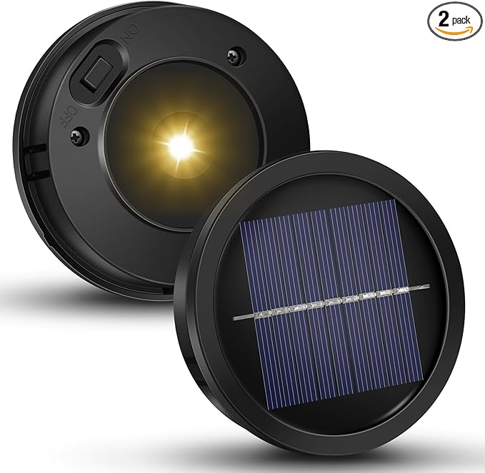 2-Pack Solar Path Lights, Outdoor Driveway LED