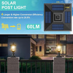 Solar Post Cap Lights for Patio, LED