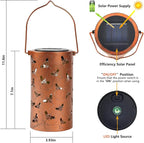 Decorative Backyard Solar Lanterns for Porch, Waterproof LED