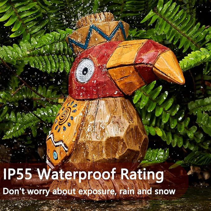 Bird Solar Lawn Figurine Light, Waterproof