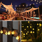 2-Pack 16ft Christmas LED String Lights, Waterproof Timer Lights