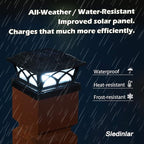 4-Pack Solar Post Cap Lights for Patio, LED