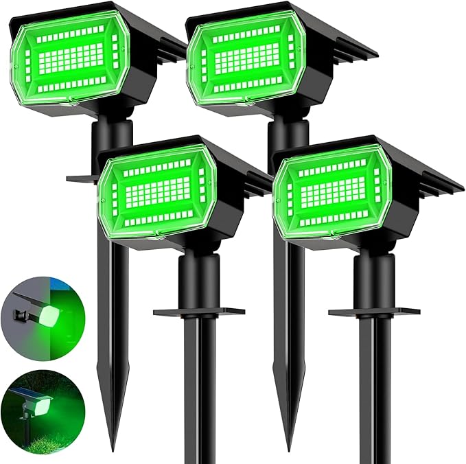 4-Pack Solar Spotlights, Landscape Lights