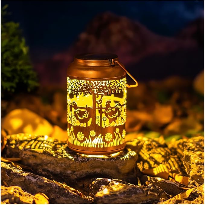 Garden Solar Lanterns, Waterproof LED Outdoor Lights