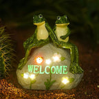 Frog Solar Lawn Figurine Light, Waterproof