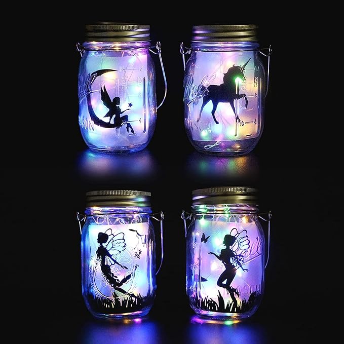 8-Pack Outdoor String Lights, Waterproof LED