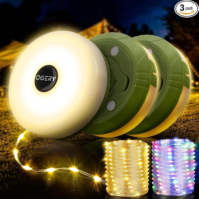 Outdoor String Lights, 8ft Waterproof LED