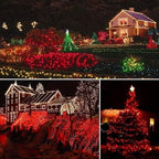 Red Christmas Lights, 66ft LED Remote & Timer