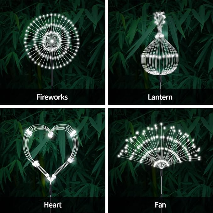 4-Pack Solar Landscape Lights for Garden