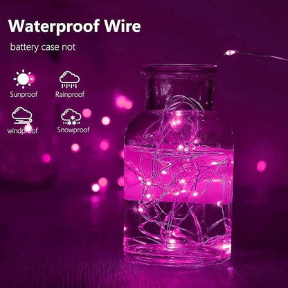 Christmas String Lights, 16ft 50 LED Waterproof Twinkle Lights