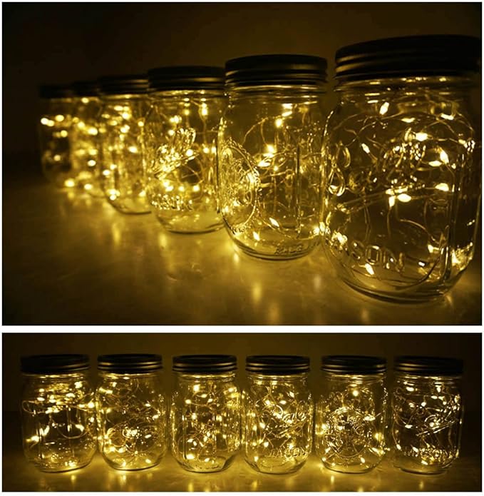 Christmas Fairy Lights 6-Pack, 10 LED Battery Twinkle Lights
