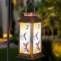 Rustic Backyard Solar Lanterns for Porch, Waterproof LED