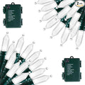 2-Pack Christmas String Lights, 50 LED Waterproof Twinkle Lights