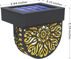 6-Pack Black Sleek Solar Stair Lights, Outdoor LED