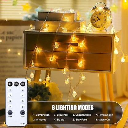 Outdoor String Lights, 33ft Warm White Waterproof LED