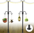 Heavy-Duty String Light Poles 2-Pack, 10ft Party