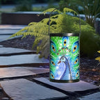 Peacock Solar Lanterns, Waterproof LED Backyard Lights